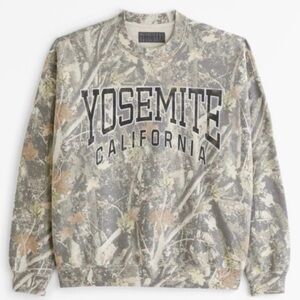 Abercrombie Camo Yosemite Crewneck